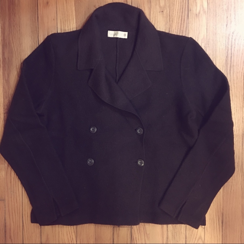 🆕Casual Corner Dark Brown Wool Blazer Jacket